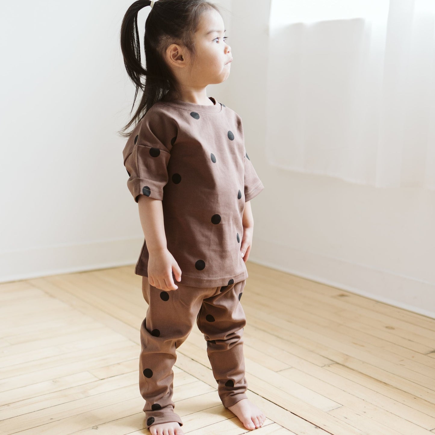 Matching Set - Brown Polkadot