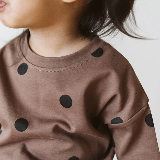 Matching Set - Brown Polkadot