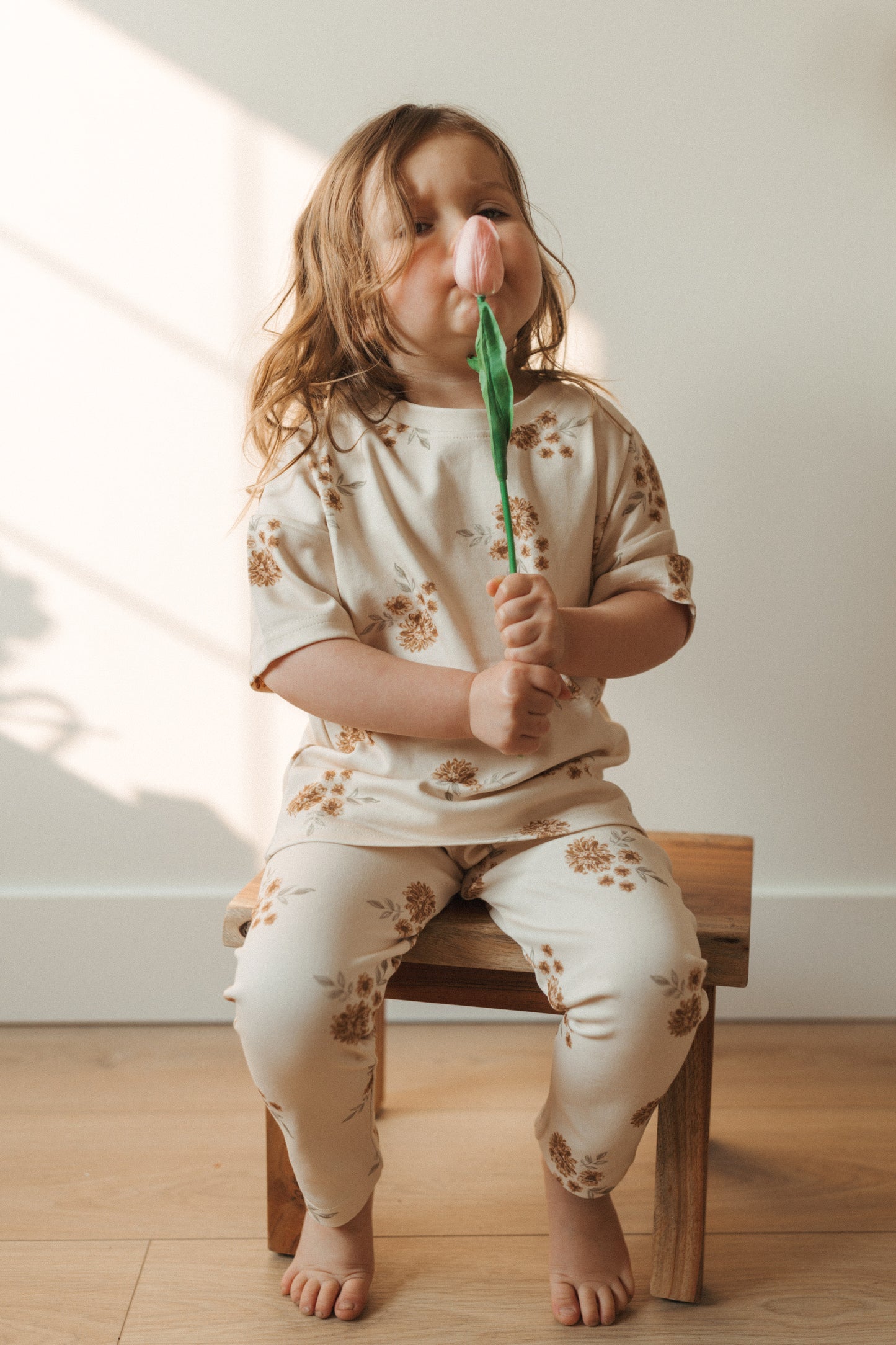 Matching Set - Cream Floral