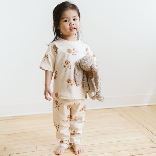 Matching Set - Cream Floral