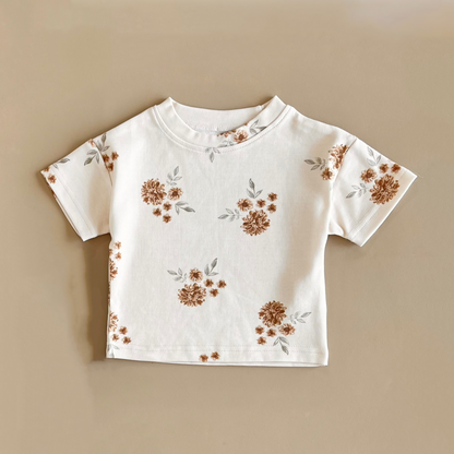 Cream Floral T-Shirt
