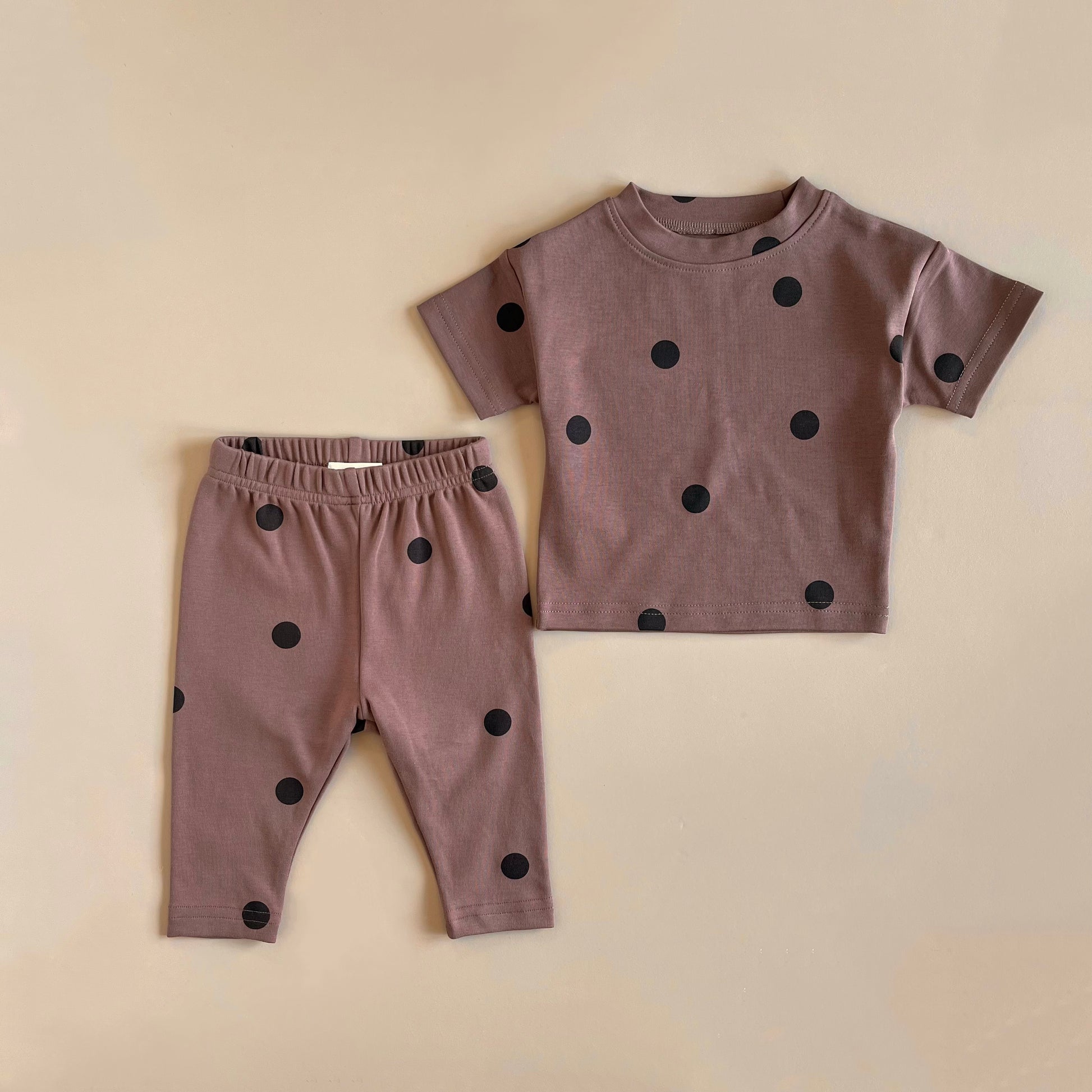 Matching Set - Brown Polkadot