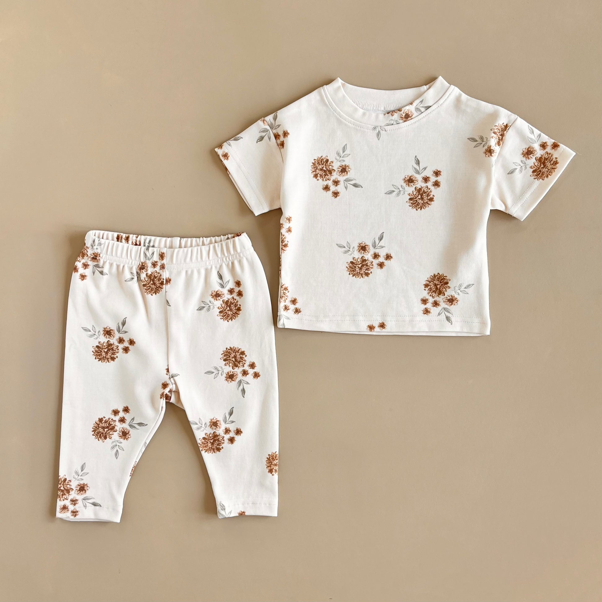 Matching Set - Cream Floral