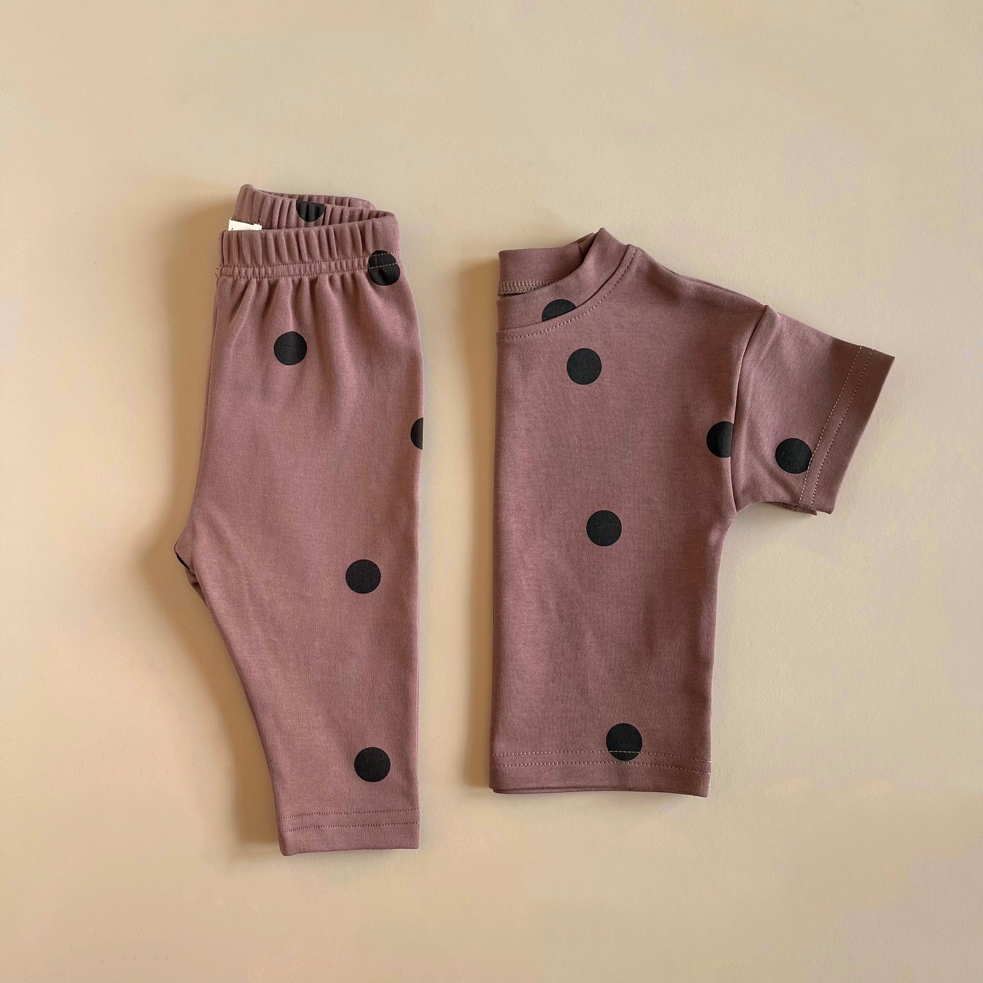 Matching Set - Brown Polkadot