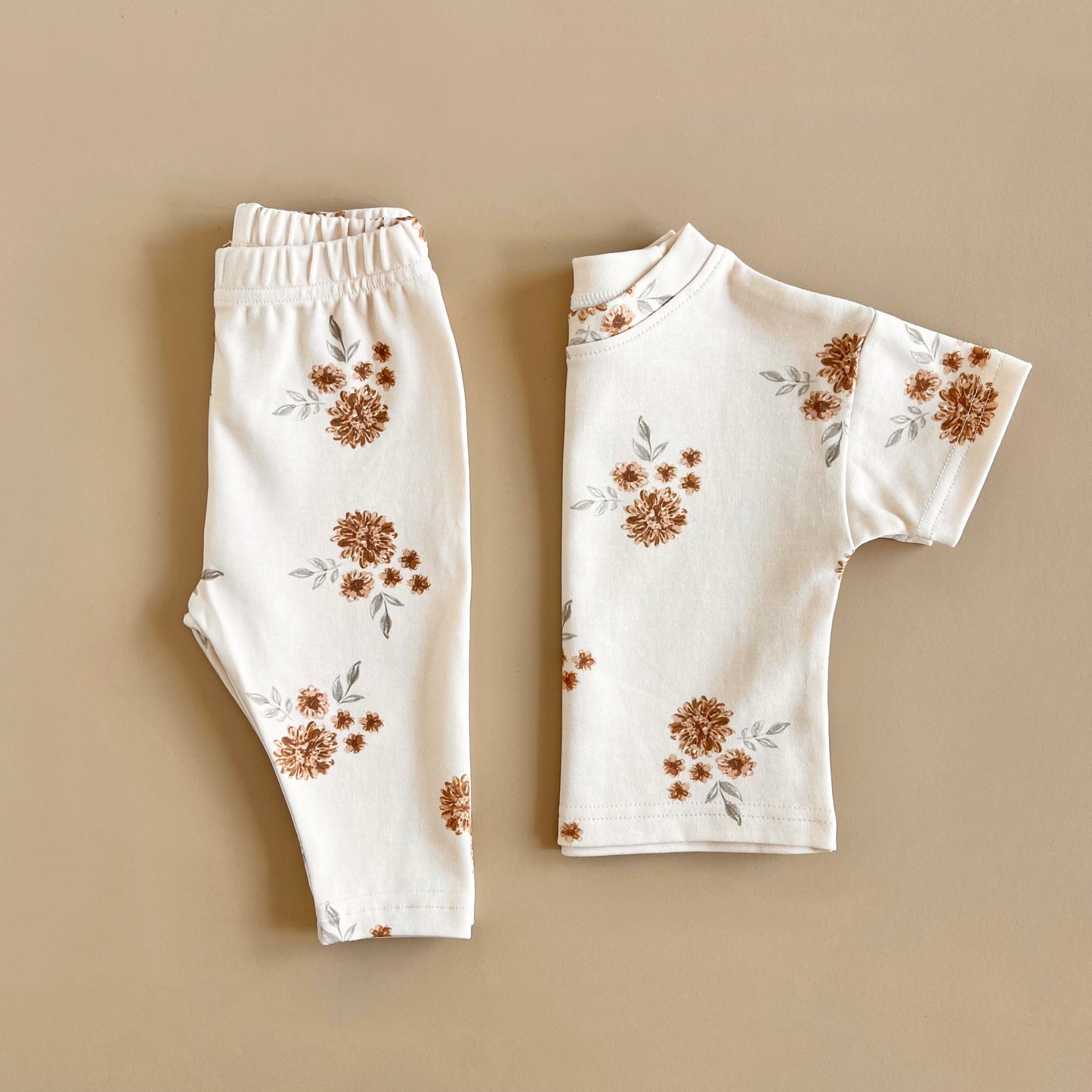 Matching Set - Cream Floral
