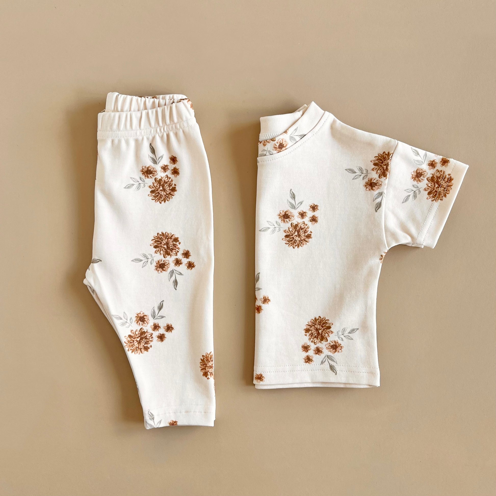 Matching Set - Cream Floral