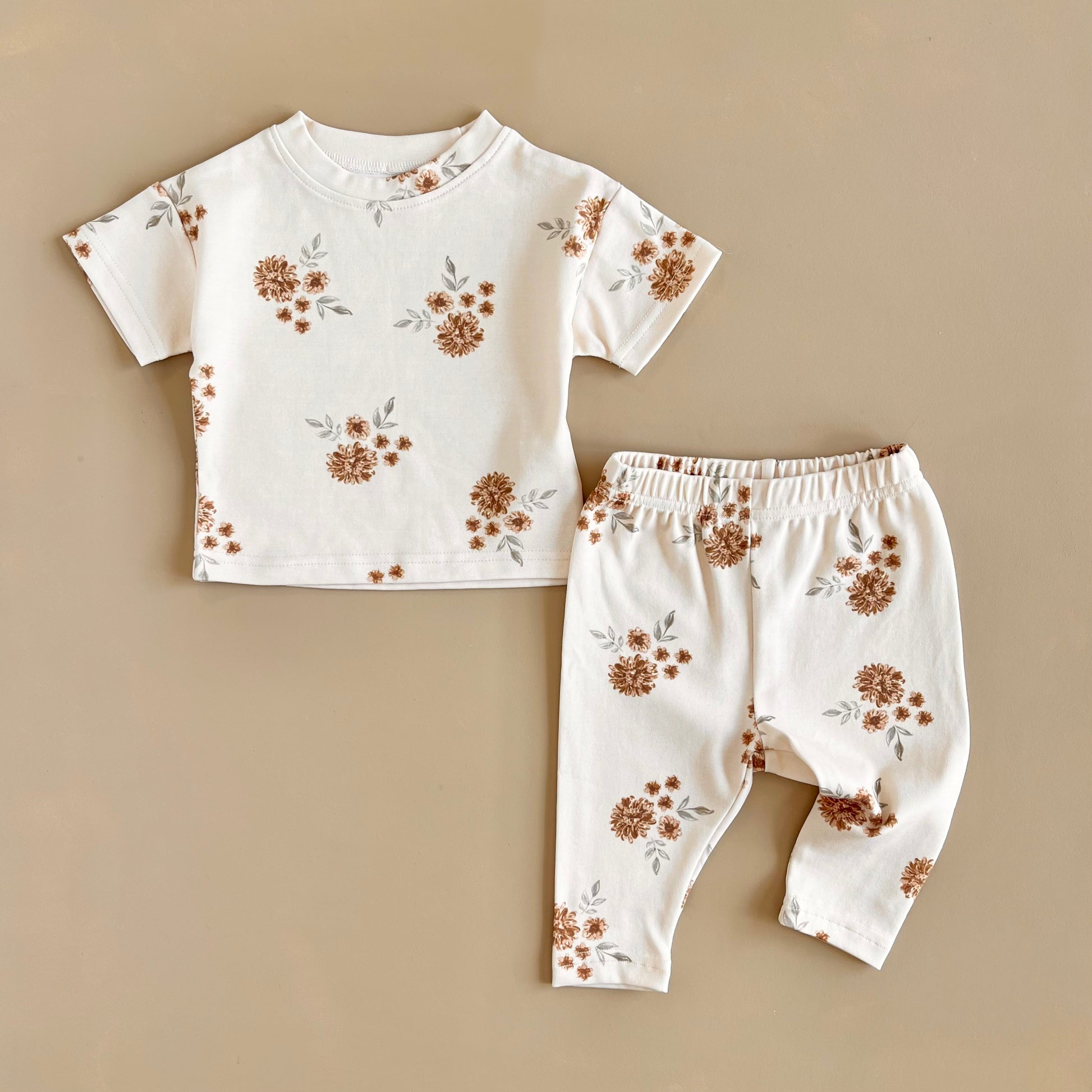 Matching Set - Cream Floral